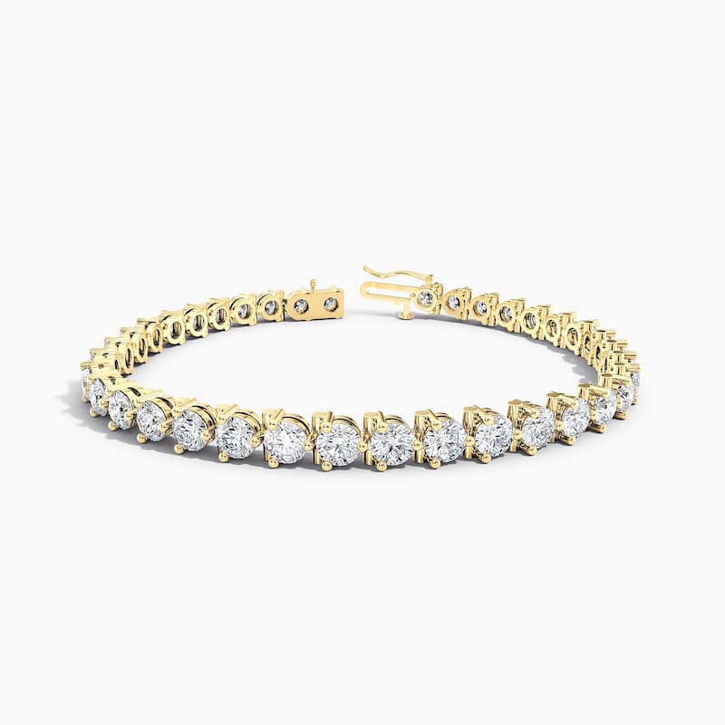Auriya 14K Gold Lab Grown Round Diamond Tennis Bracelet 7.50 ct. tw. (F-G VS)