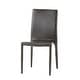 preview thumbnail 2 of 5, Comstock Bonded Leather Stackable Dining Chairs (Set of 4) by Christopher Knight Home