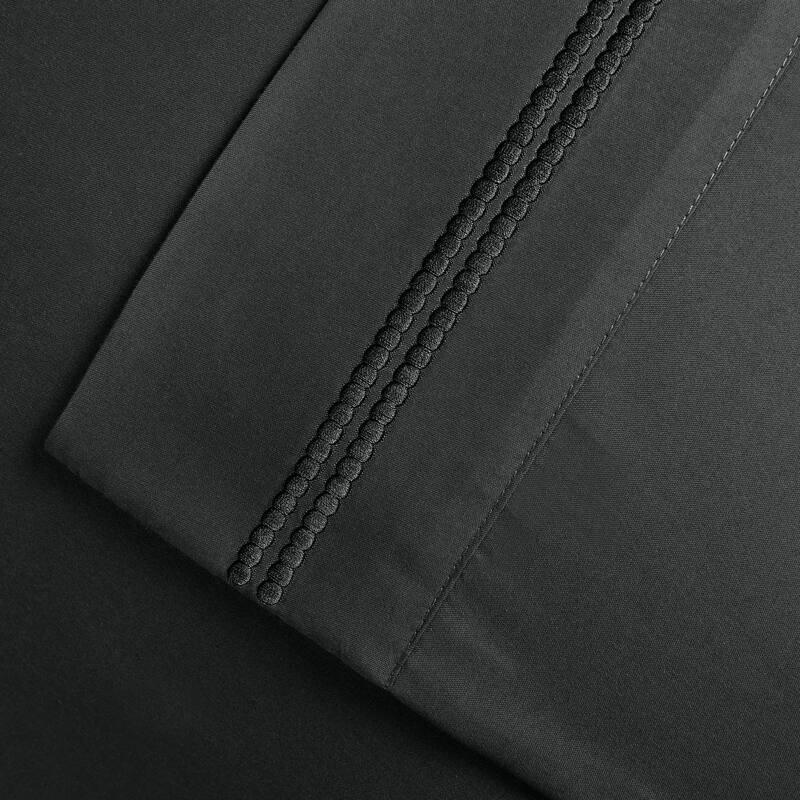 Superior Wrinkle Resistant Embroidered Microfiber Bed Sheet Set