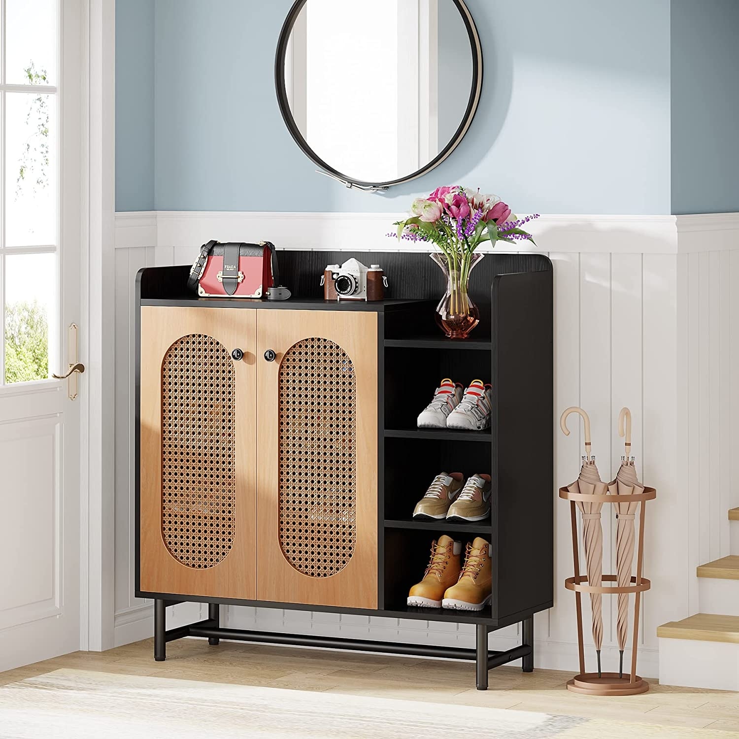 Door entryway best sale shoe storage cabinet