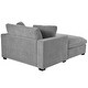 preview thumbnail 7 of 47, Modern Oversized Indoor Chaise Lounge Couch with Pillows