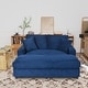 preview thumbnail 25 of 71, GDFStudio - Polyester 50.9" Loveseat Chaise Lounge Chair with Cup Holders
