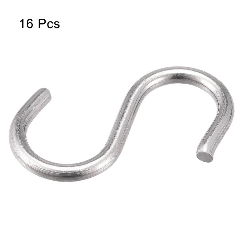 S Hooks Stainless Steel Hanger for Hanging Objects in Kitchen, Garden