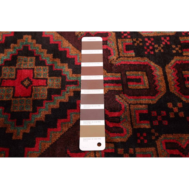 ECARPETGALLERY Hand-knotted Teimani Dark Brown Wool Rug - 3'11 x 6'6