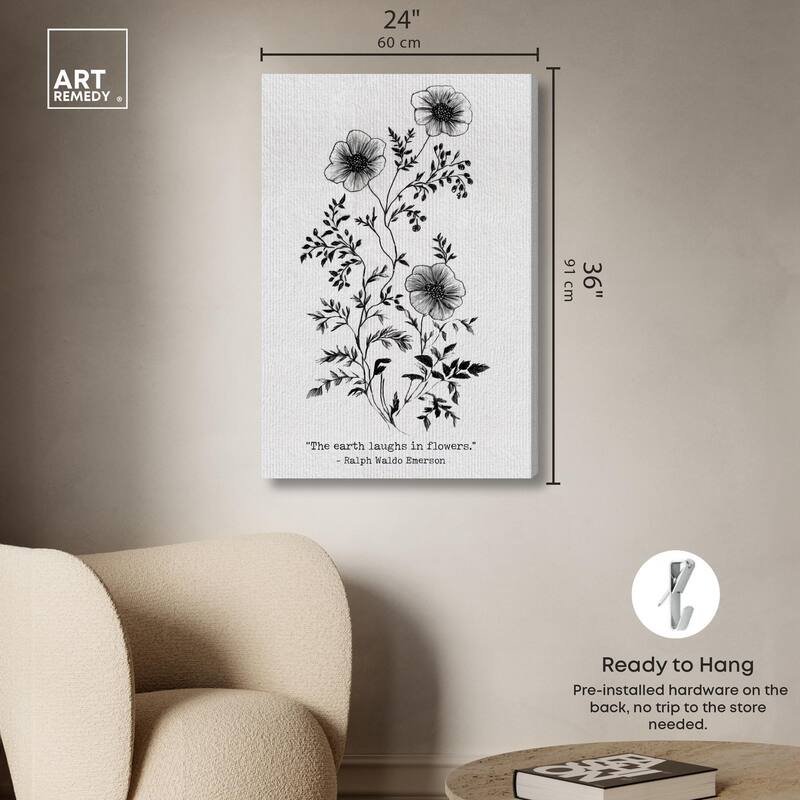 Earth Laughs in Flowers Canvas by Art Remedy, Gallery Wrapped