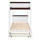 preview thumbnail 9 of 34, Classic Elegant Twin Over Twin Bunk Bed with Twin size Trundle, Storage and Desk