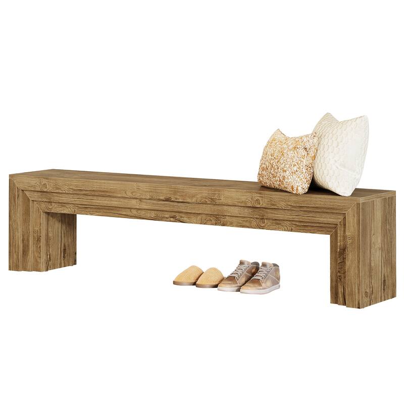 71" Extra Long Entryway Bench, Shoe Bench Seating for Hallway, End of Bed, Living Room, Sofa Back, Dining Room