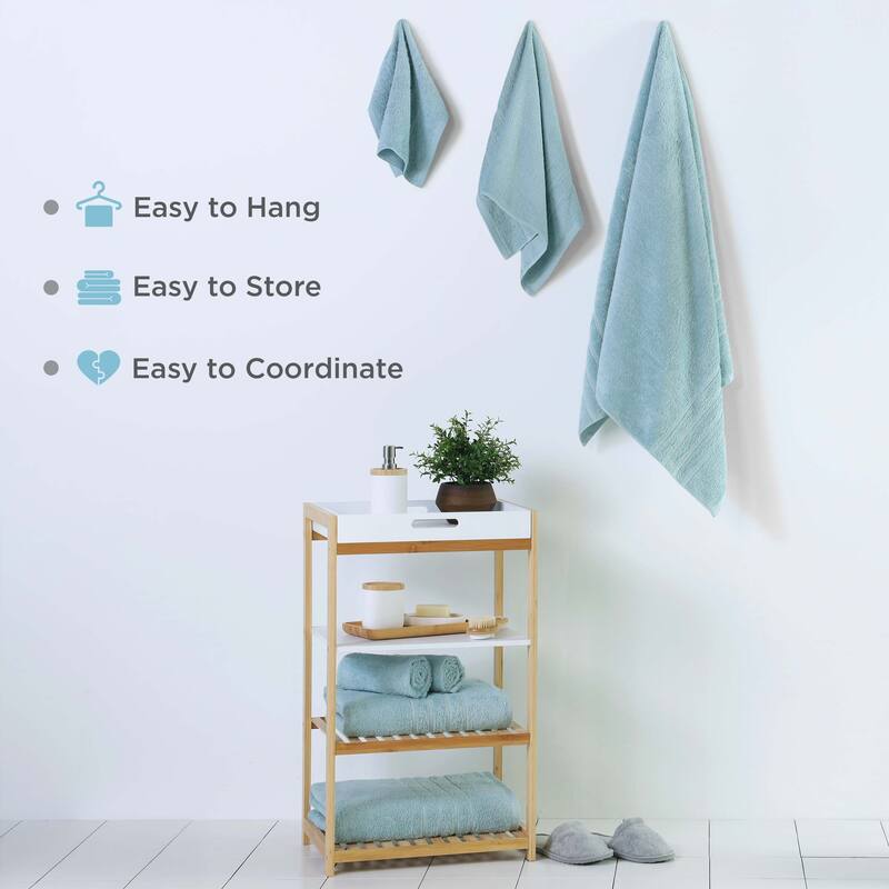 Martex Ultimate Performance Cotton Low-Lint Soft Absorbent Towel Set