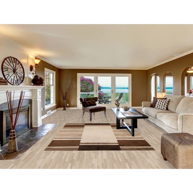 Geometric Gabbeh Kashkoli Area Rug Handmade Wool Carpet - 6'5" x 8'0"