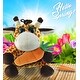 preview thumbnail 5 of 4, DolliBu Happy Easter Big-Eyed Giraffe Soft Plush with Carrot Plush - 6 inches
