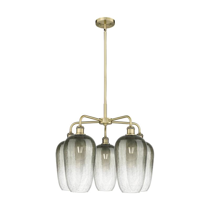 Innovations Lighting Endless Possibilities Ballston - Brookhaven Flute - 5 Light 26" Stem Hung Chandelier