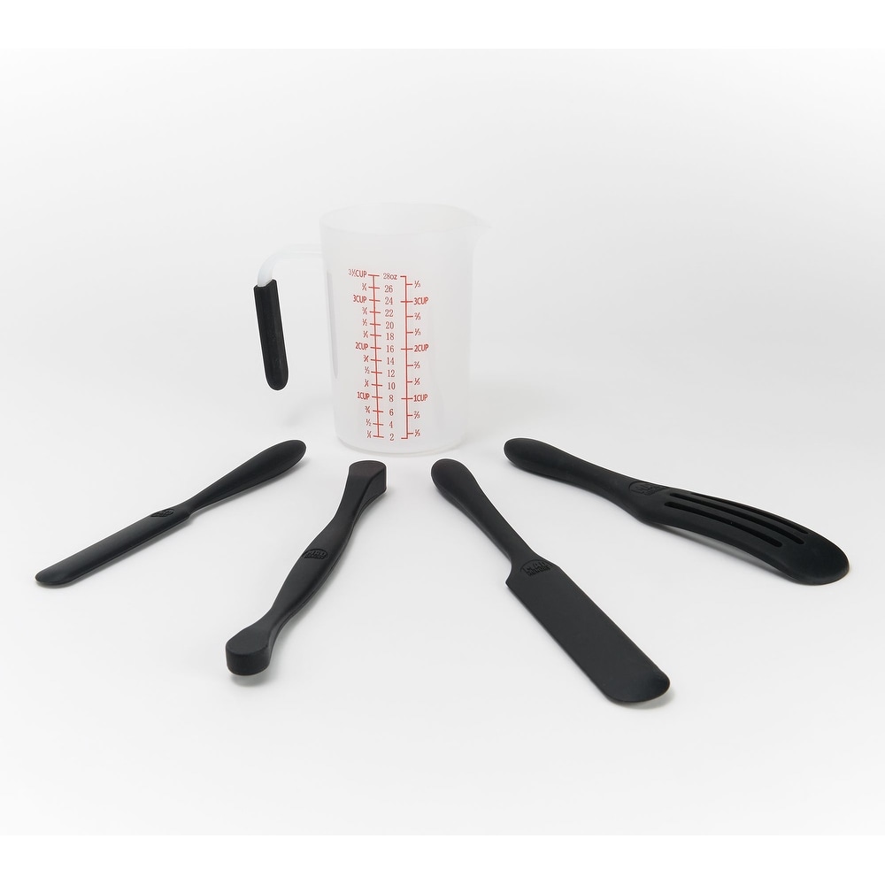 OXO Good Grips 6 Pc. Plastic Measuring Cups - Snaps - Black - Spoons N Spice