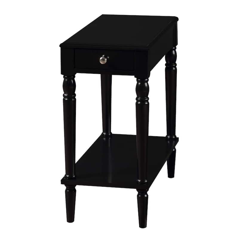 Convenience Concepts French Country No Tools Chairside End Table with Shelf