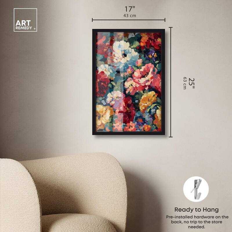 Garden Tapestries I Shadowbox by Art Remedy