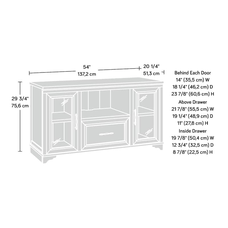 Credenza, Lateral File, File Cabinet , Office Storage Cabinet Brown finish
