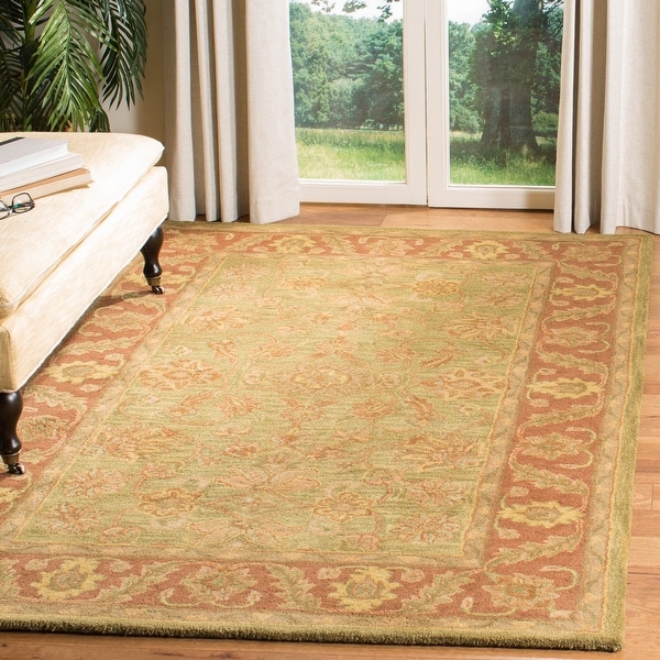 Safavieh Handmade Golden Jaipur Tomika Traditional Oriental Wool Rug. Opens flyout.