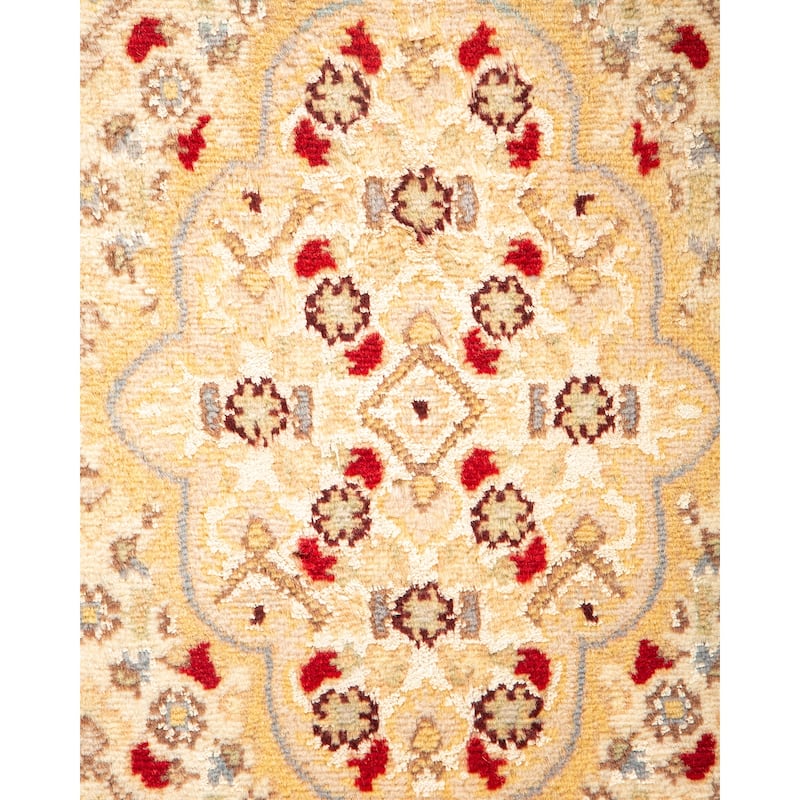 Overton Hand Knotted Wool Vintage Inspired Traditional Mogul Red Area Rug - 5 x 8