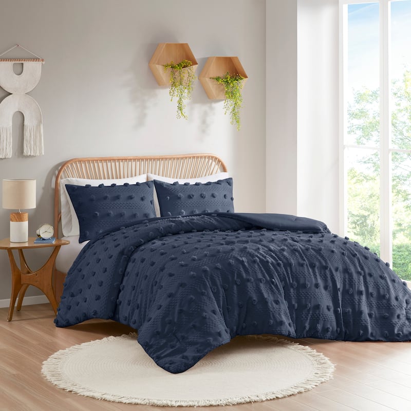 Intelligent Design Vera Clip Jacquard Comforter Set
