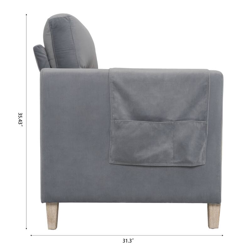 Stylish Sofa with High Resilience Cushion & Easy Assembly - Perfect for Living Spaces