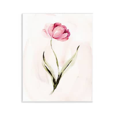Stupell Modern Pink Blossom Sprig Wall Plaque Art Design By Kristen Brockmon