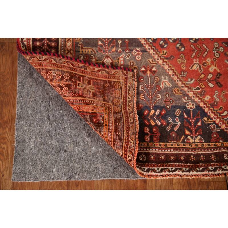 Shiraz Persian Vintage Area Rug Handmade Wool Carpet - 5'2"x 8'2"