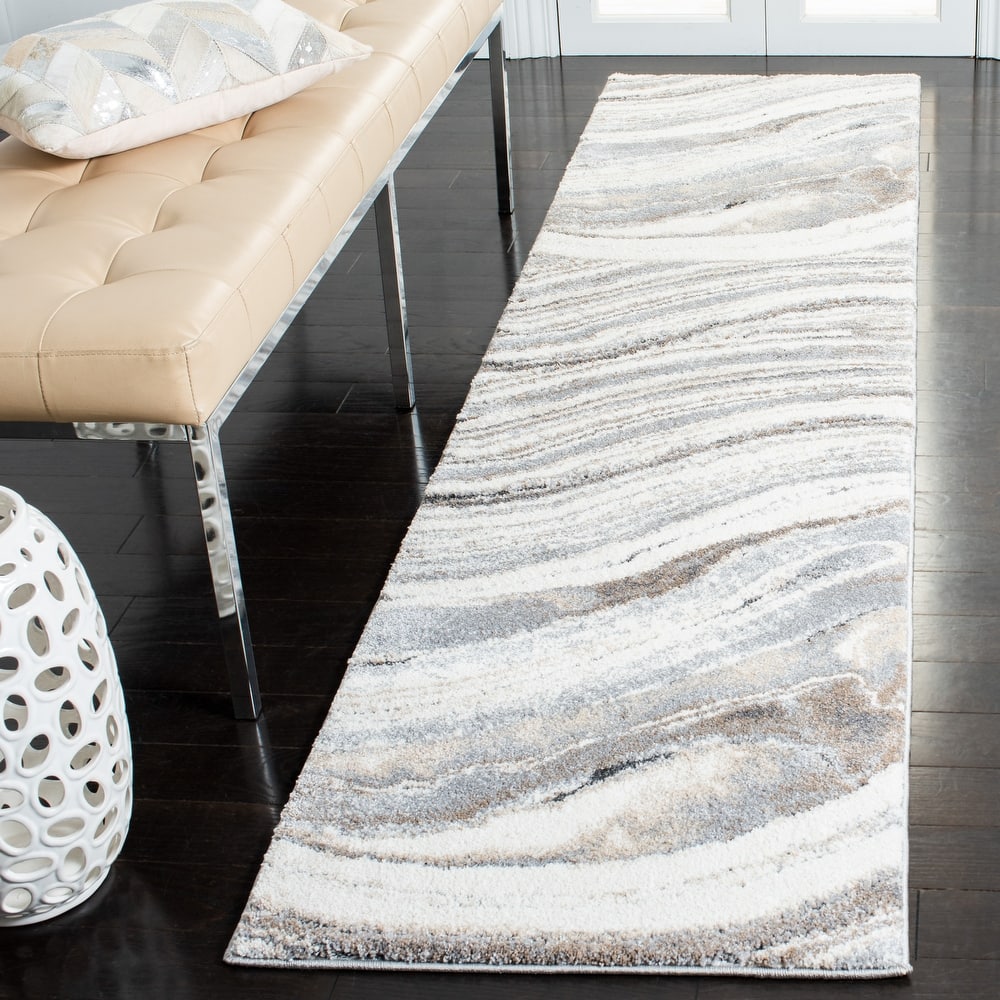 SAFAVIEH Cyrus Shag Margrit Abstract 1-inch Thick Rug