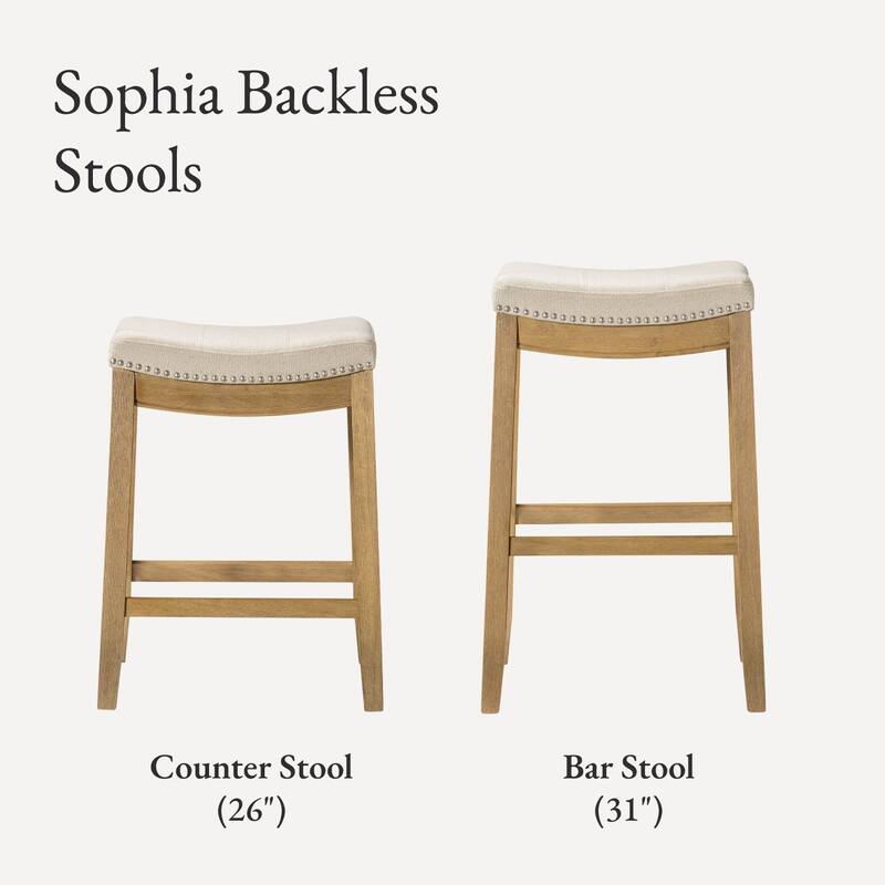 Maven Lane Sophia Saddle Kitchen Dining Stool
