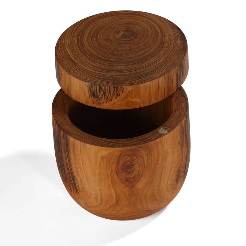 Bare Decor Spezia Teak Spice Bowl with Magnet Top