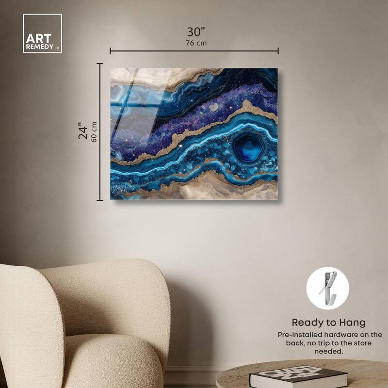 Galactic Geode I Acrylic by Art Remedy, Ready to Hang