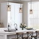 preview thumbnail 2 of 12, Farmhouse 1-Light Rustic Wood Cylinder Island Pendant Lights for Dining Room - 6'' L x 6'' W x 11'' H