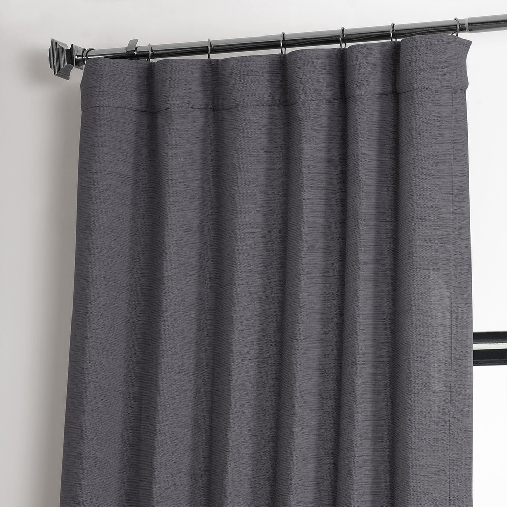 Exclusive Fabrics Textured Bellino Room Darkening Curtains (1 Panel)