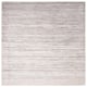 SAFAVIEH Adirondack Vera Modern Ombre Distressed Stripe Area Rug - 12' Square - Ivory/Silver