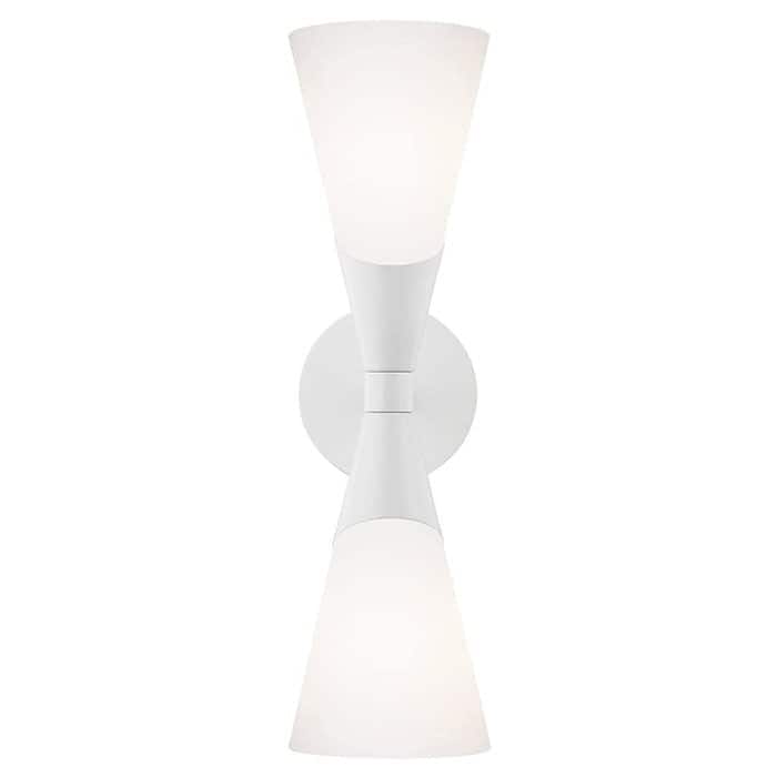 Modern black sconce light industrial glass wall light fixture