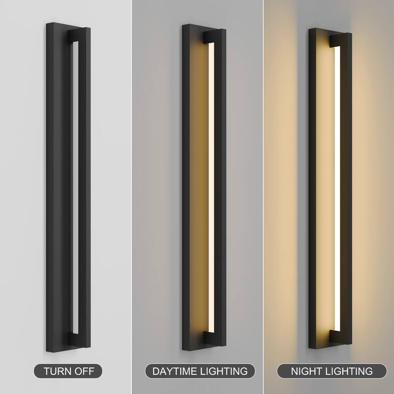 Long Outdoor Wall Lights Waterproof Modern Exterior Lighting Fixtures