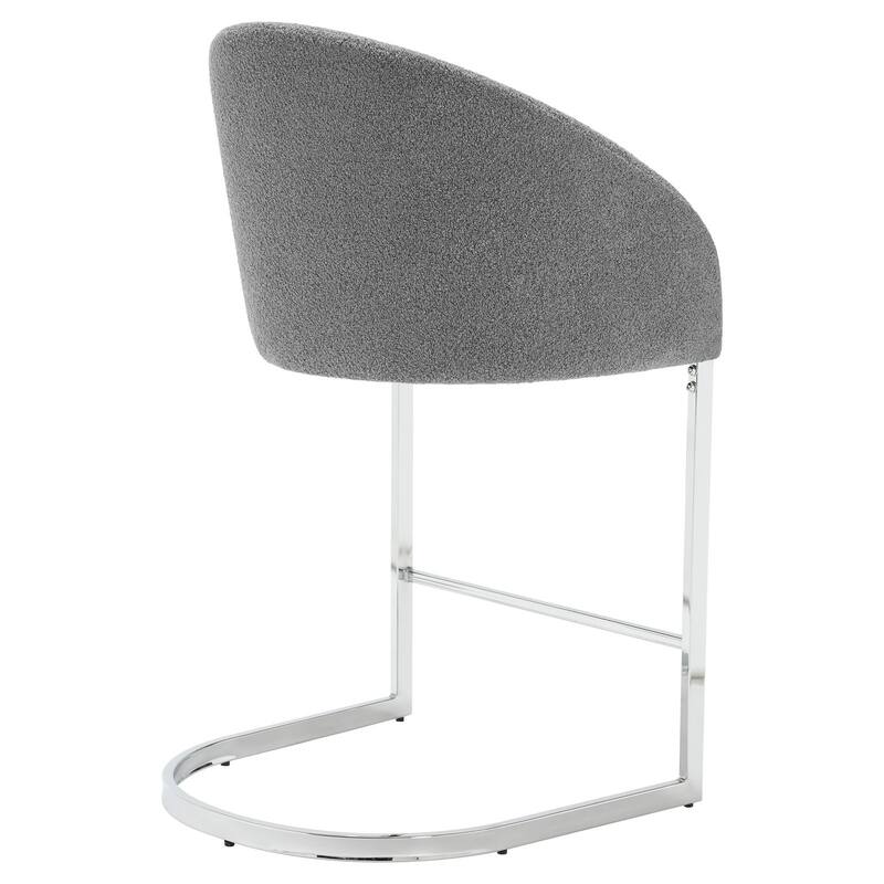 26" Fabric Upholstered Counter Height Bar Stools with Arms - 37" H x 22.4" W x 22" D