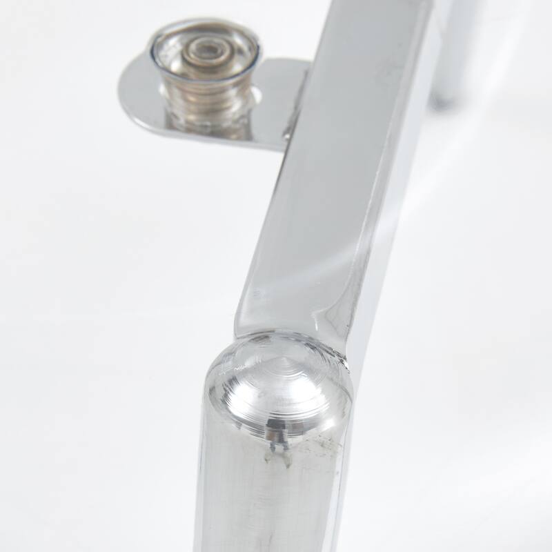 71" Dining Table Set for 6-8, Rectangular Kitchen Table with Transparent Plastic Chairs, Modern Glass Dining Room Table Set