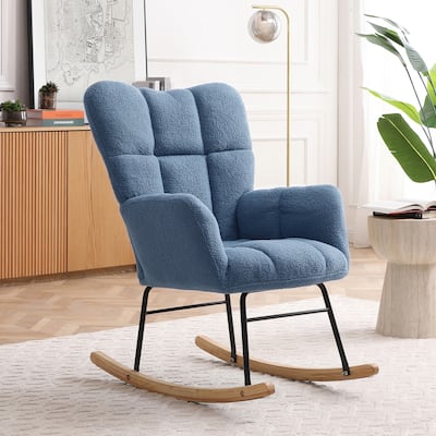 Rocking Chair with Padded Seat & High Back