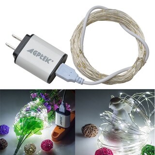 USB Operated LED String Lights Waterproof Ultra Thin Copper Wire Starry ...