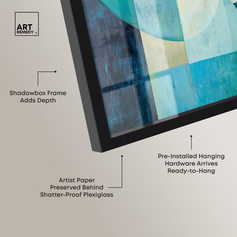 Color Blocks I Shadowbox by Art Remedy