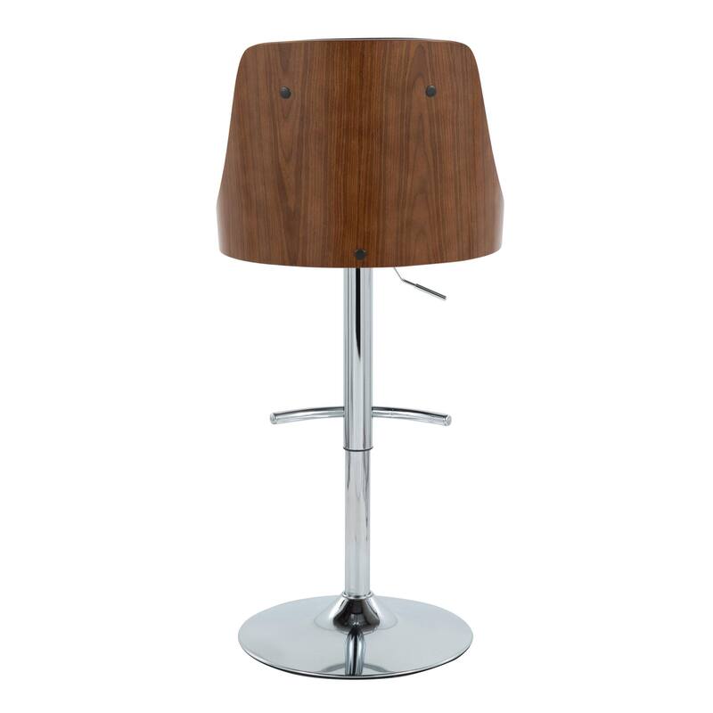 Carson Carrington Oscar Adjustable Bar Stool with Rounded T Footrest (Set of 2)