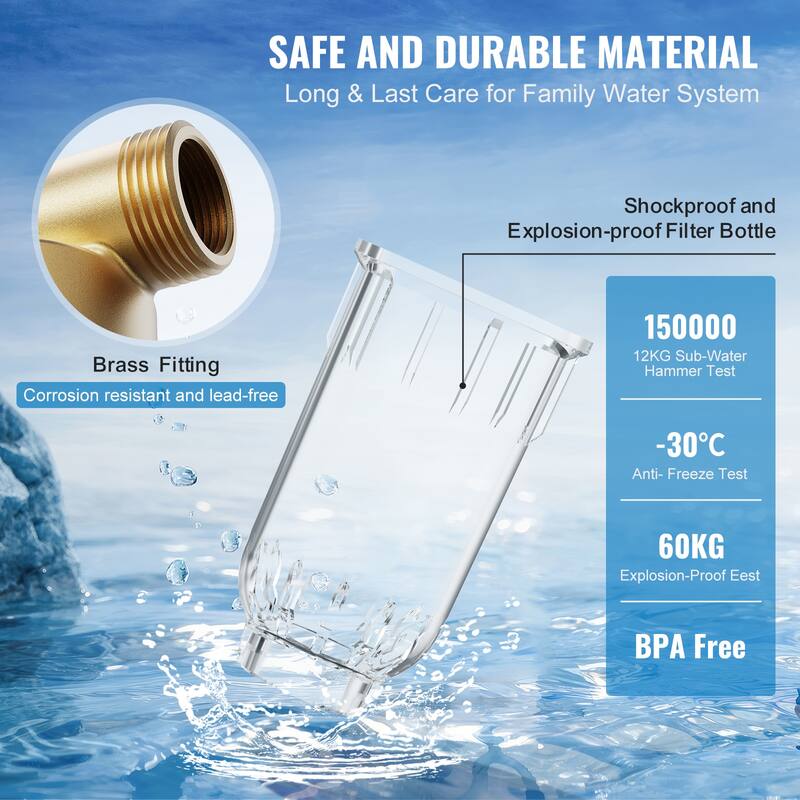 Spin Down Filter for Whole House Water Filtration Systems