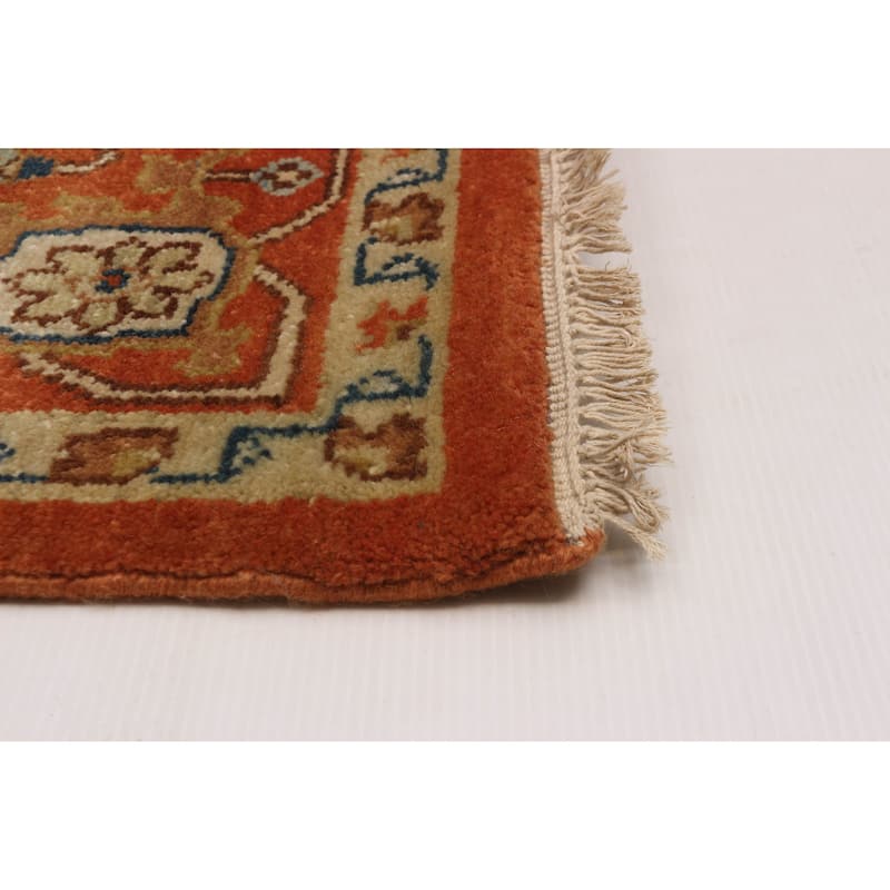 ECARPETGALLERY Hand-knotted Jules Sultane Dark Copper Wool Rug - 8'1 x 11'0