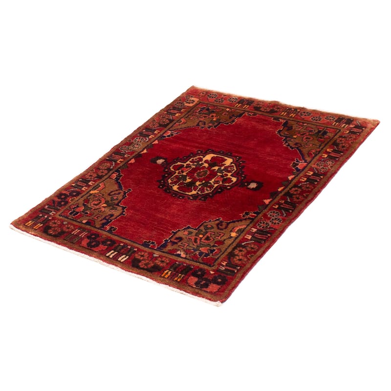 Anadol Red Rug 3'9" x 5'2" - 3'9 x 5'2