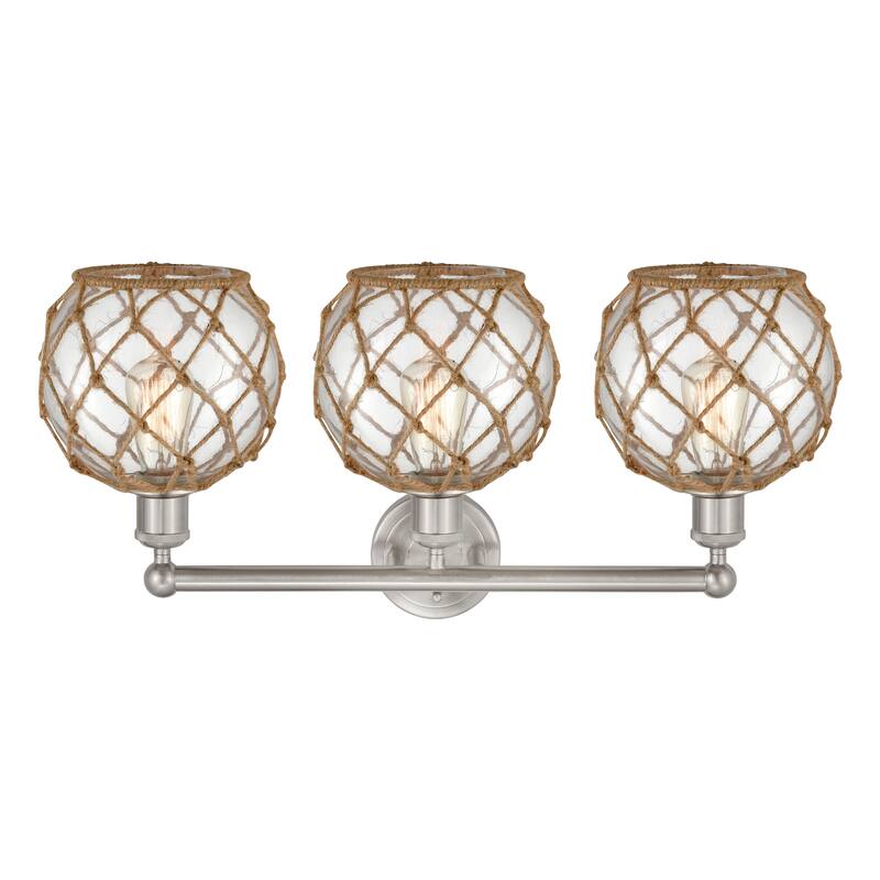 Innovations Lighting Endless Possibilities Edison - Farmhouse Rope - 3 Light 26" Bath Vanity Light