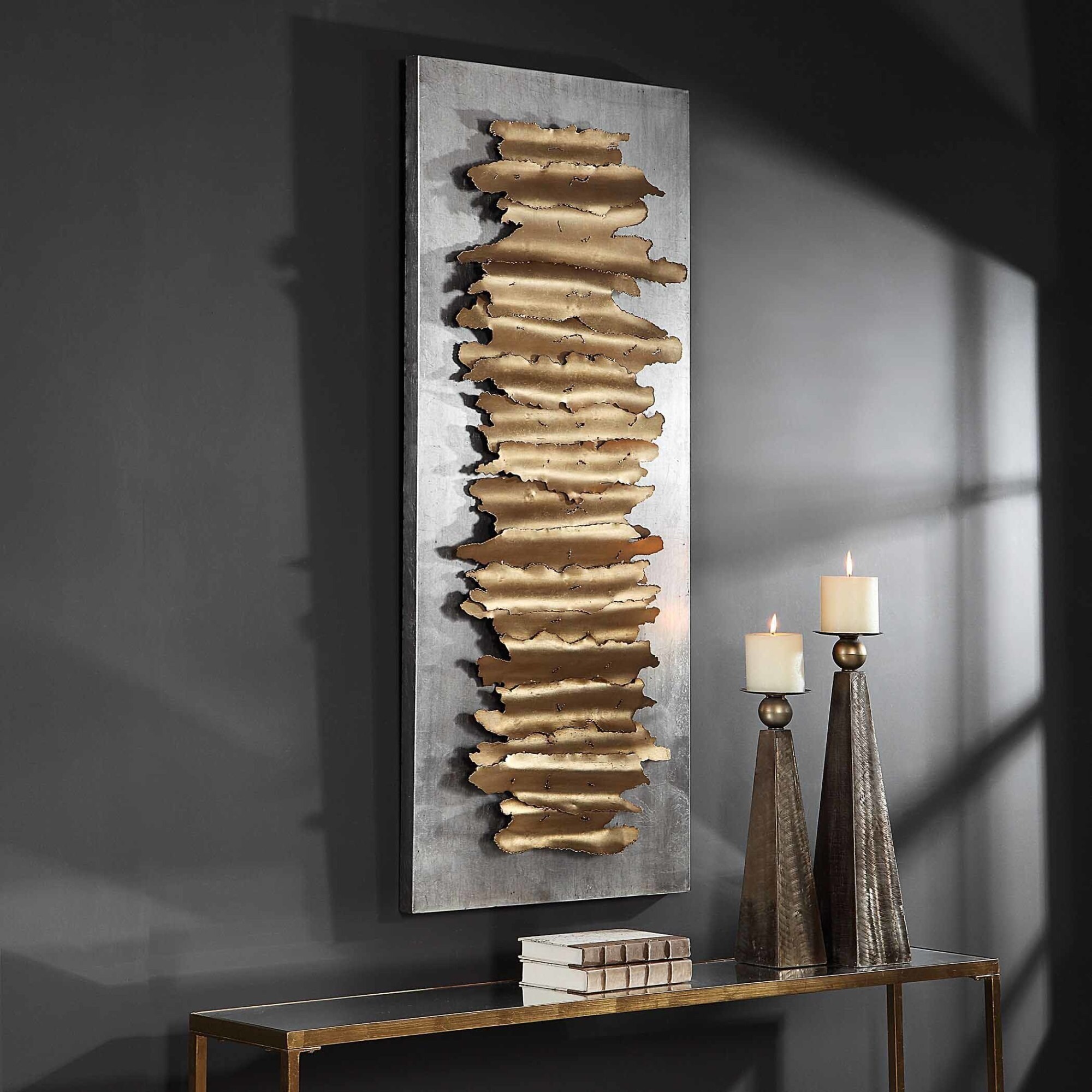 Shop Uttermost 04195 Lev 55 1 4 X 24 Abstract Wall Sculpture