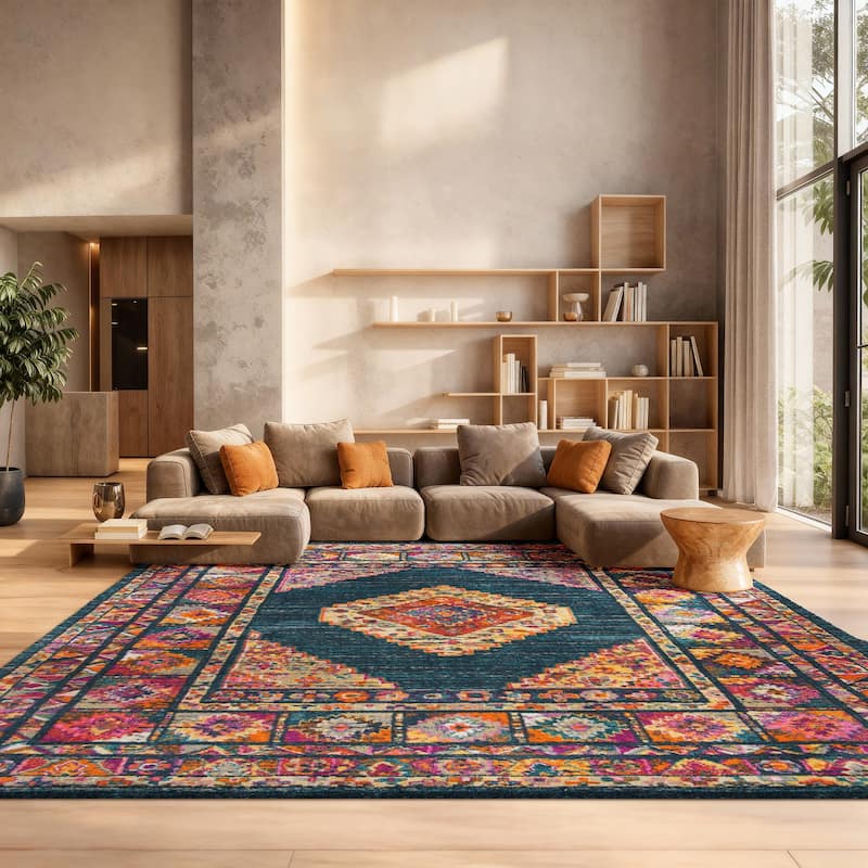 SAFAVIEH Madison Beverlee Vintage Boho Oriental Rug