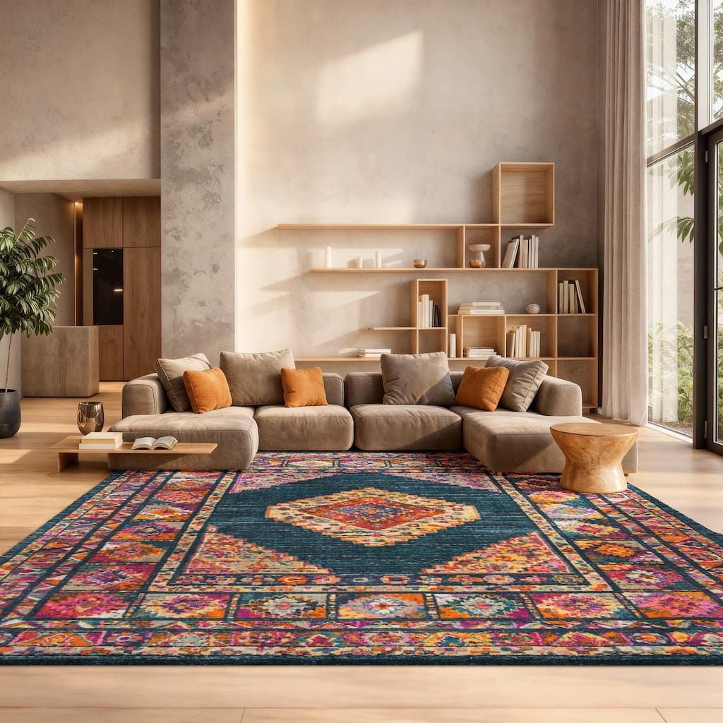 SAFAVIEH Madison Beverlee Vintage Boho Oriental Rug