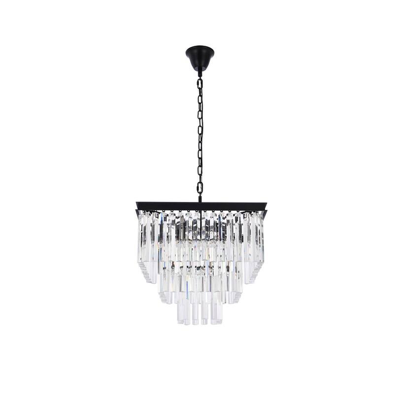 Indigo Home 21.5 inch square crystal chandelier