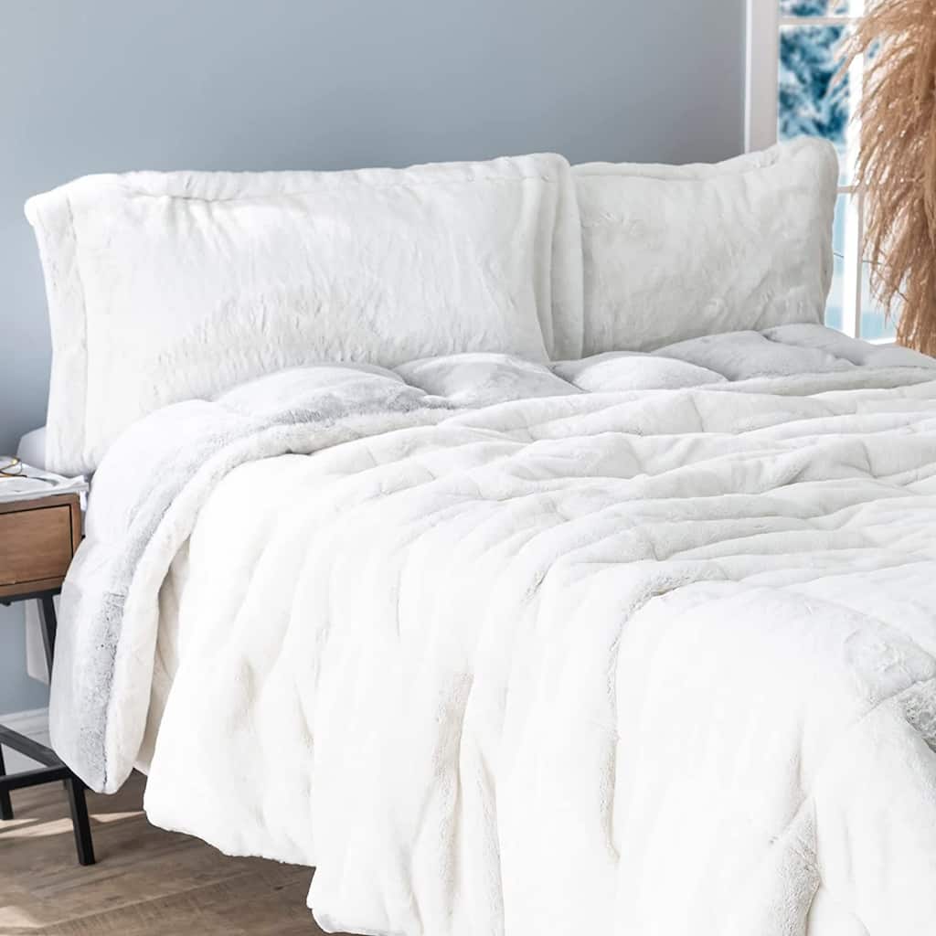 Whiteout Chunky Bunny - Coma Inducer® Comforter Set - USA Heavyweight Filled - Frosted Chocolate