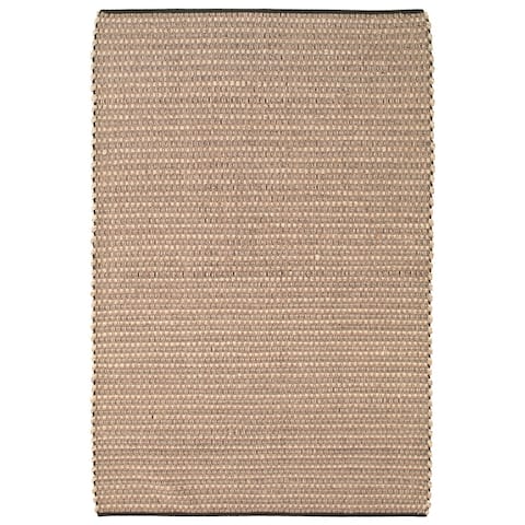 ECARPETGALLERY Braid weave Sienna Tan Wool Rug - 5'3 x 7'11